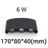 Aplica LED interior/exterior 6W IP65 - imagine 11