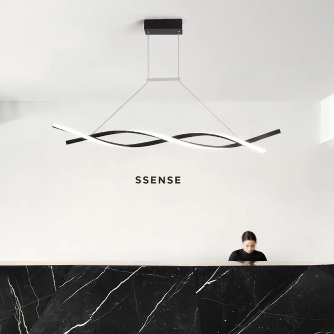 Lustră Led fluidă și modernă - imagine 6
