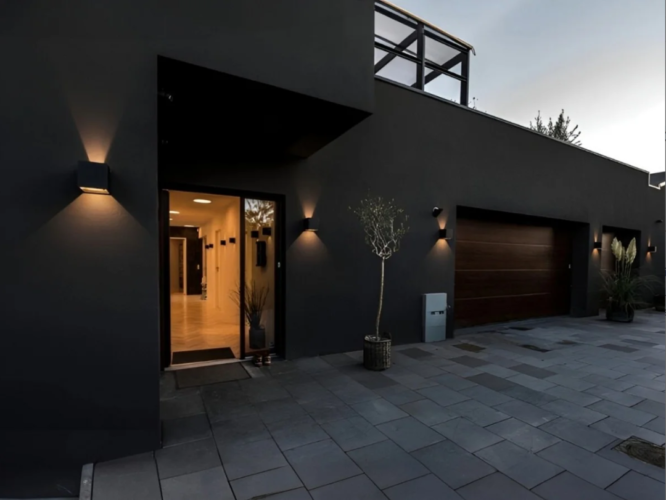 Aplica LED exterior Aryan 12W negru - imagine 9
