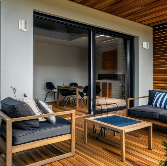 Aplica exterior Spot 1, design cilindric modern, alb, 1xGU10 - imagine 3