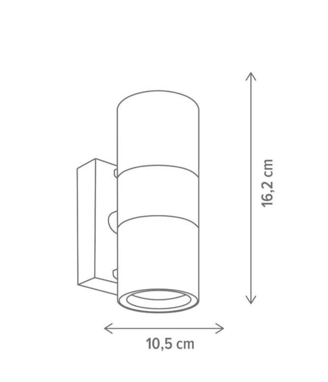 Aplica exterior Spot 2, alb, modern, 2xGU10 - imagine 4