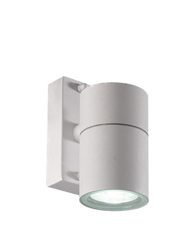 Aplica exterior Spot 1, design cilindric modern, alb, 1xGU10